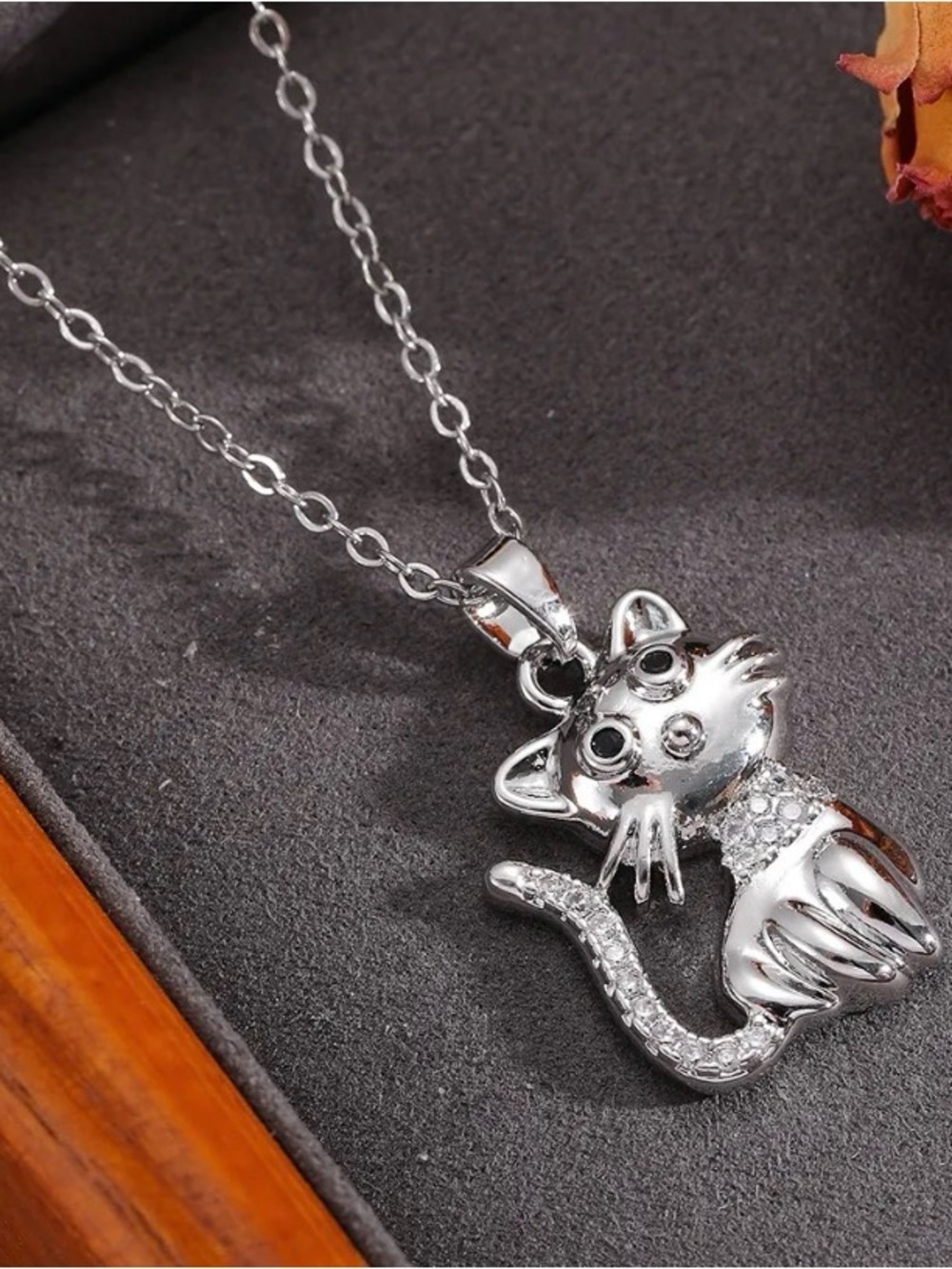 Stainless Steel Cat Pendant Necklace - Fashion Cat Jewelry